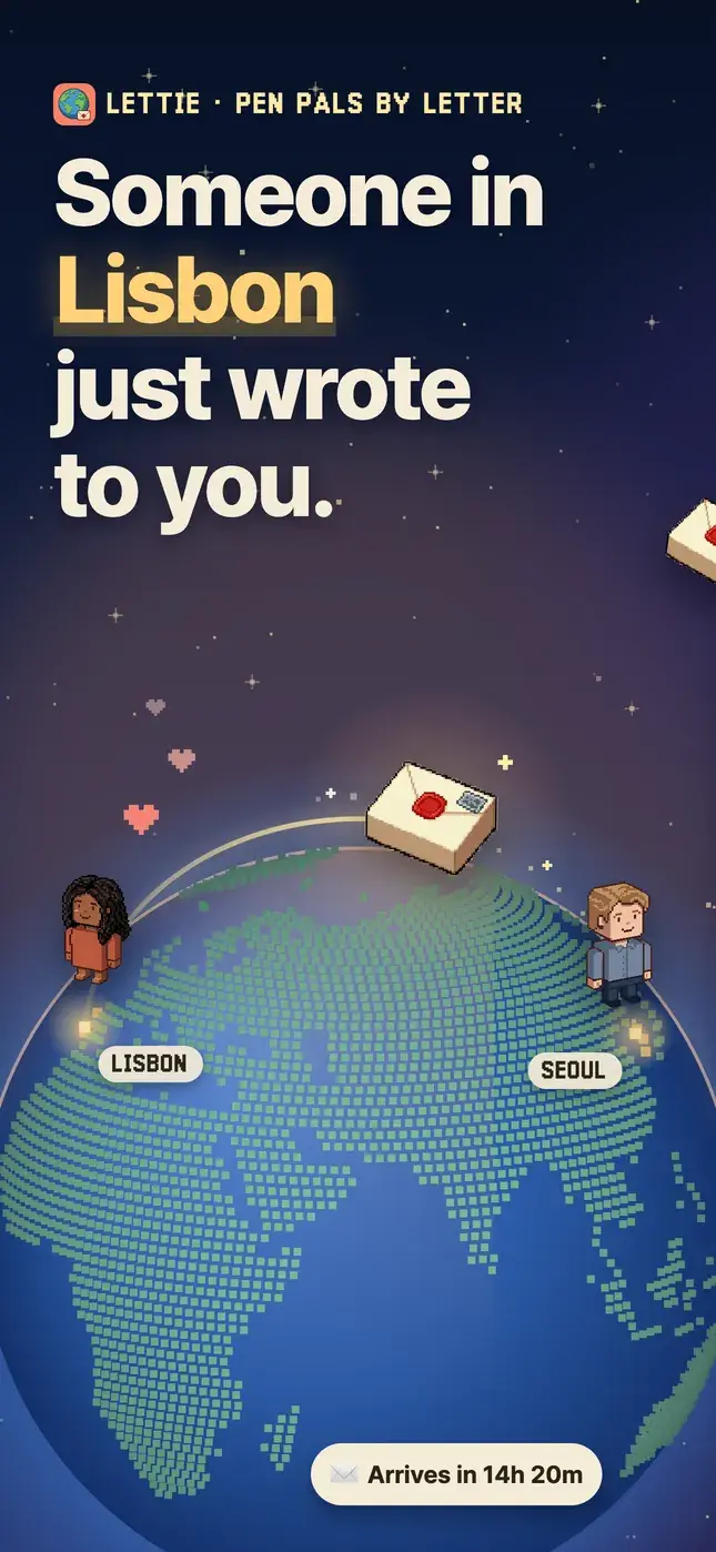 Someone in Lisbon just wrote to you.