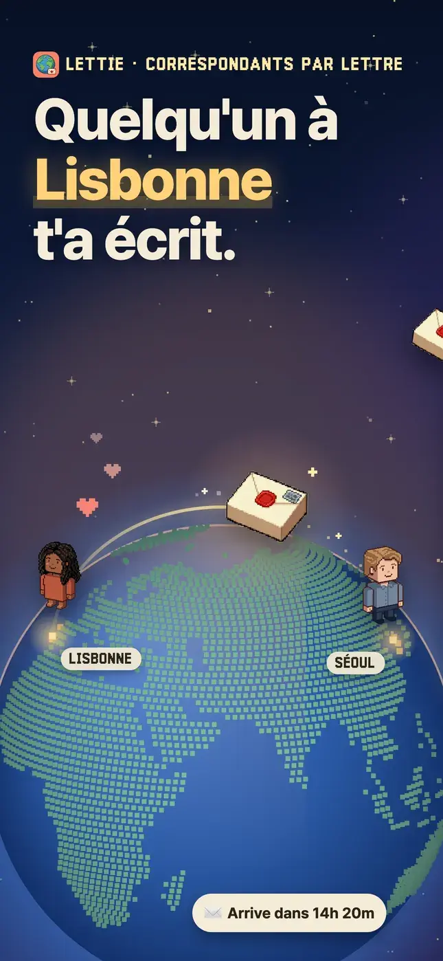 Quelqu'un à Lisbonne t'a écrit.